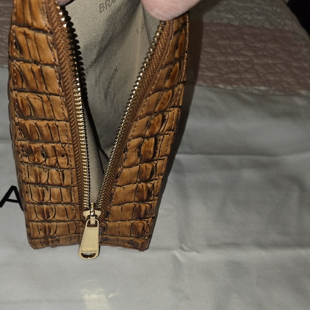 BRAHMIN TABITHA Shoulder Bag In LUGGAGE BROWN LEONTYNE. NWT - Picture 13 of 15